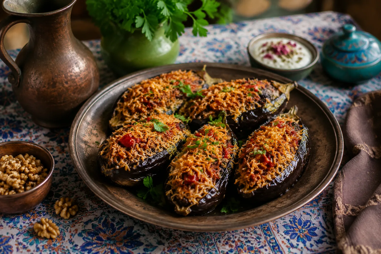 میرزا قاسمی؛ غذای گیلانی با بادمجان دودی و سیر